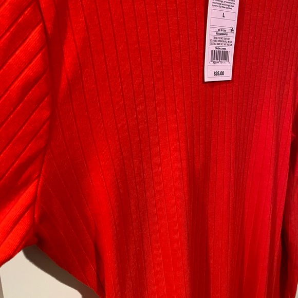 Wild Fable Women's Long Sleeve Open Back Midi Knit Red Dress- Size Large - Picture 5 of 6